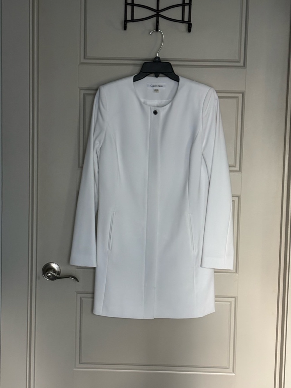 Calvin Klein White Minimalist Dress Top